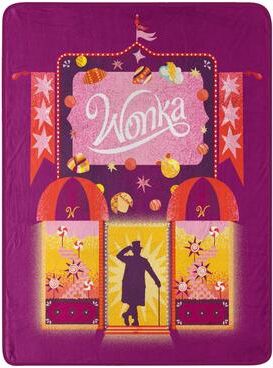 Northwest Willy Wonka Mov Wonka Away Micro Raschel Throw