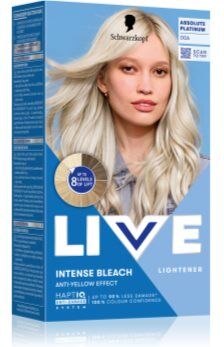 Schwarzkopf LIVE Intense Bleach descolorante para cabelo 00A Absolute Platinum 1 un.. LIVE Intense Bleach