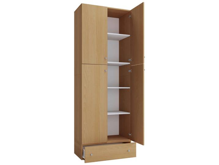 Mid.you Kleiderschrank, Buchefarben, Holzwerkstoff, 70x200x39 cm, Schlafzimmer, Komplette Schlafzimmer und Serien, Schlafzimmerserie