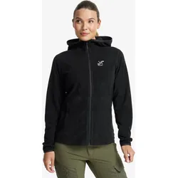 Hiker Fleece Hoodie Damen Black, Größe:XL - Damen > Oberteile > Fleece & Midlayers - Schwarz
