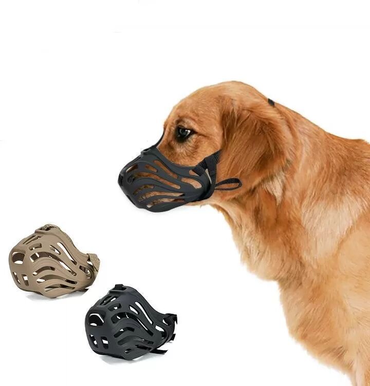 INF Muselière pour chien - Anti-morsures et aboiements M Le noir