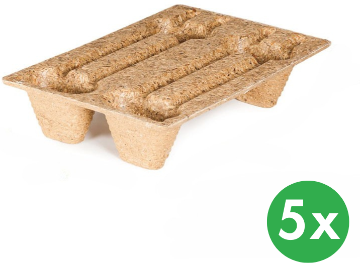 B2B Partner Paletten INKA, 600 x 400 x 120 mm, 250 kg, 5 Stk.