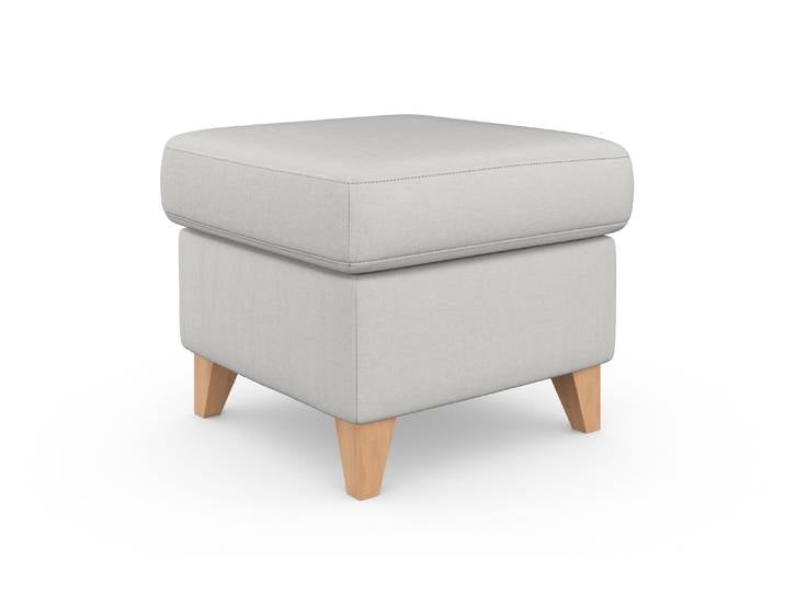 Stauraumhocker, Soft Clean, Hellgrau, 58×48 cm, Mit Stauraum, SIT & MORE