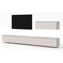 WOHNWAND Loriano IV Beige, Kaschmir 300/68/32 cm Anbauwand