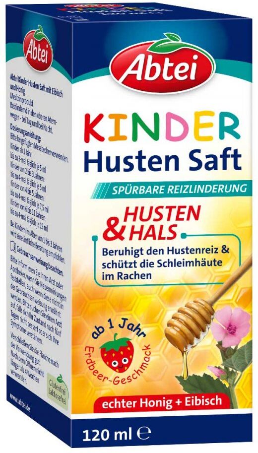 Abtei Kinder Husten Saft Eibisch und Honig 120ml
