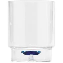 Zafferano 6er-Set Trinkgläser mit Teca Mare Seestern-Dekor aus Borosilikatglas, handgefertigt, innovatives Design, stapelbar, transparent