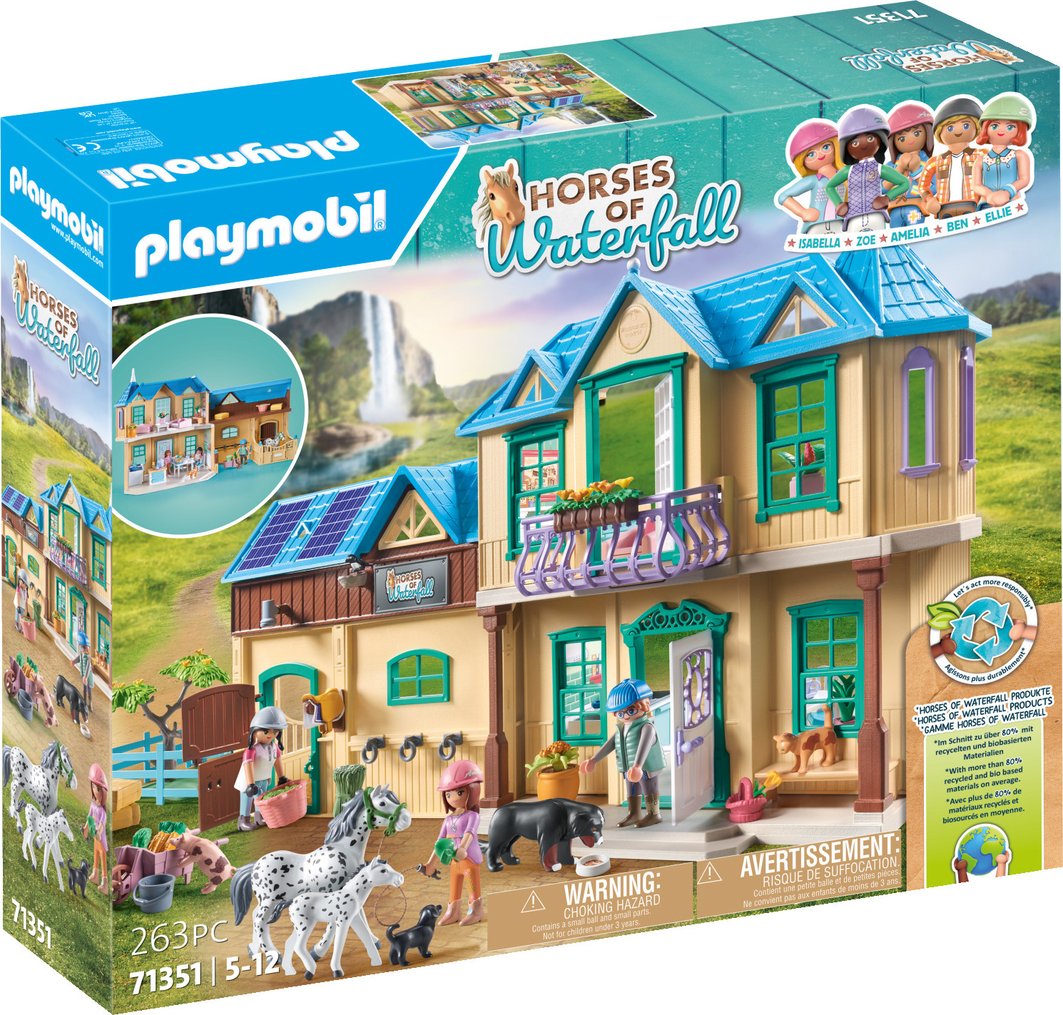 PLAYMOBIL Horses of Waterfall 71351 Waterfall Ranch