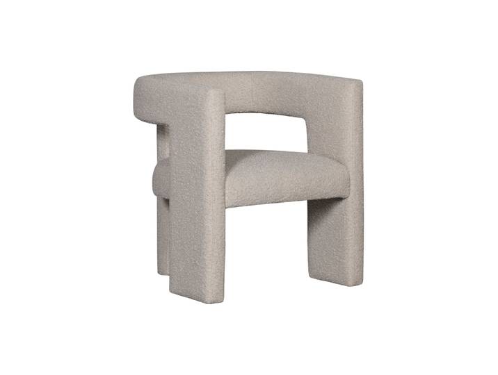 Design Sessel „Tiwa“ Bouclé Beige De Eekhoorn