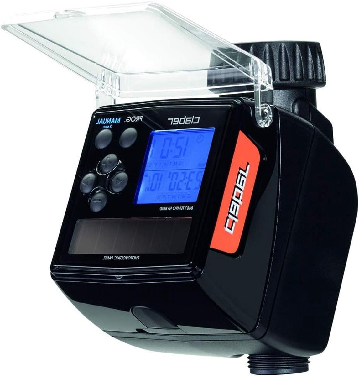 Digitale Watertimer met LCD-scherm - Zonne Aangedreven - Automatisch Sproeien - 3/4 inch - Zwart