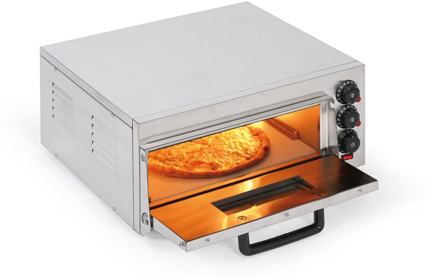 B2B Partner Profesionální elektrická pec na pizzu, 2000 W