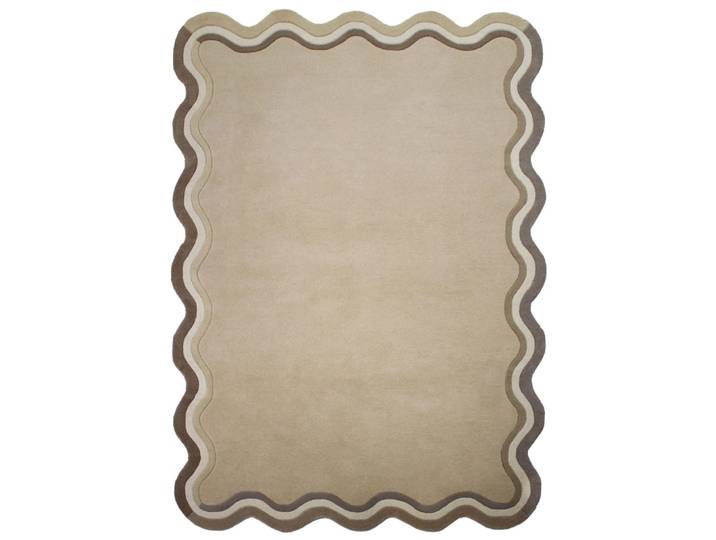 Tapis en laine beige 120x170cm