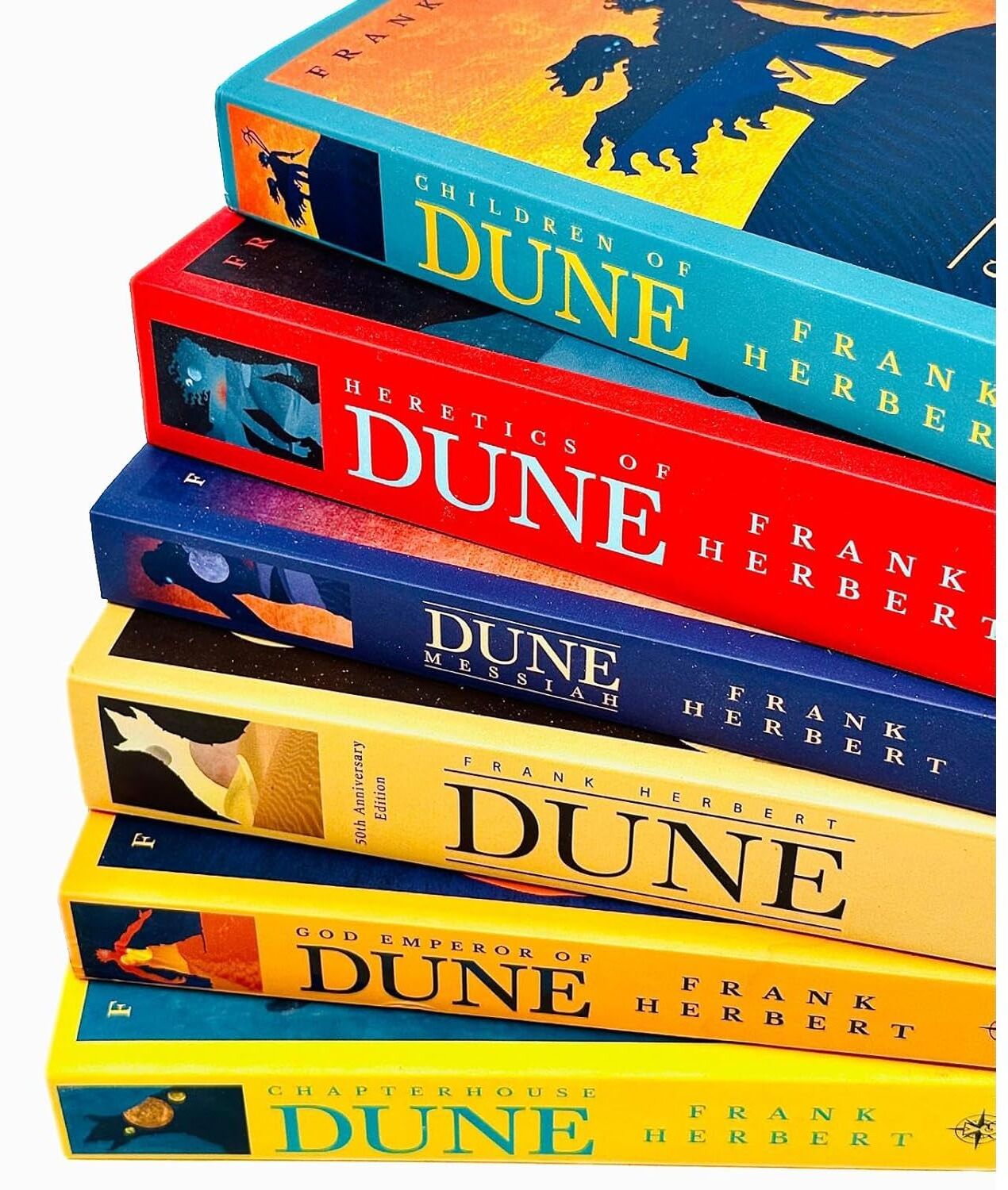 Gollancz Frank Herbert Dune Series Collection 6 Books Collection Set (Children Of Dune, God Emperor Of Dune, Heretics Of Dune, Chapter House Dune & MORE)