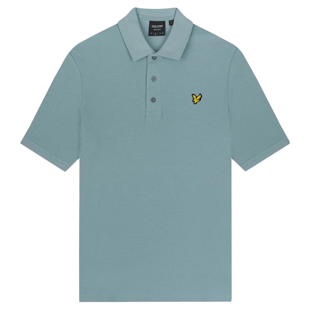 Lyle & Scott leiblauw Milano poloshirt