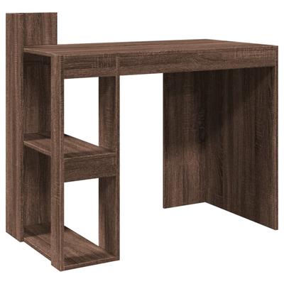 Helloshop26 - Schreibtisch Tisch Arbeitsplatz Computermöbel Arbeitszimmer Eiche 103,5 x 56,5 x 94 cm Holzwerkstoff braun 02_0023606