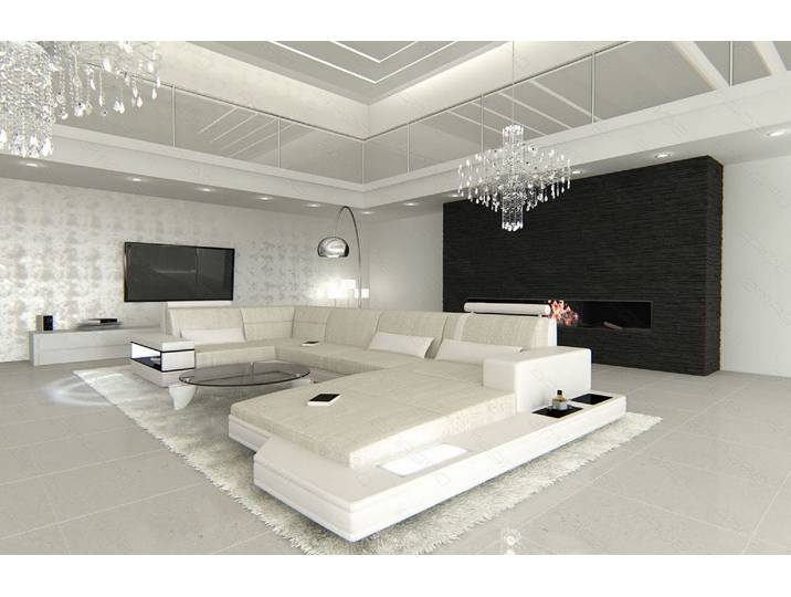 Stoff Wohnlandschaft Messana U-Form