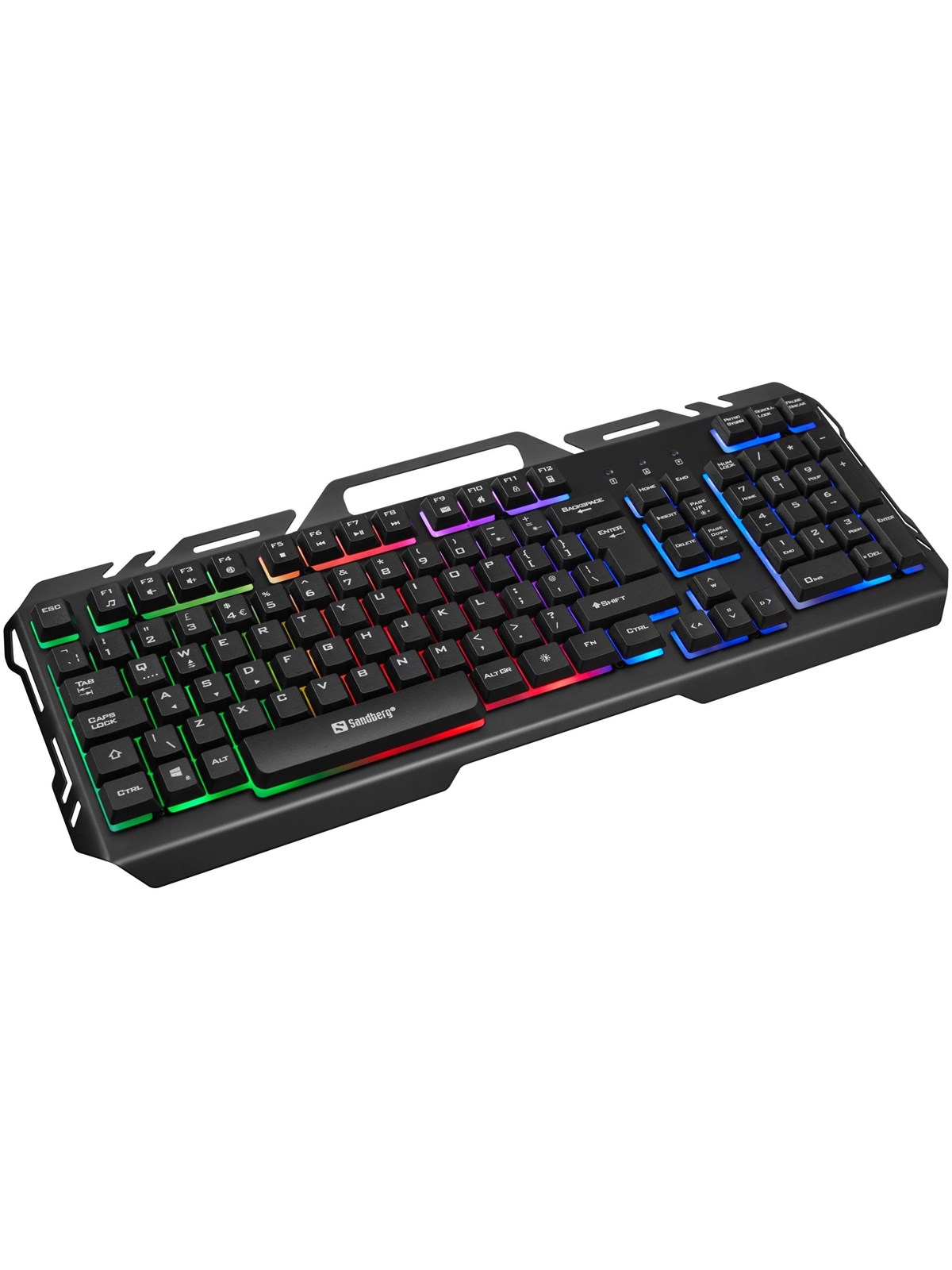 Sandberg IronStorm Keyboard - Tastatur - Belgien - Schwarz