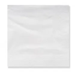 MONOUSO - Cocktail-Servietten aus Papier mit Rand 20x20cm 3-lagige Weiß (4.800 Stück)