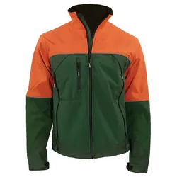 Forstschutz Softshelljacke "SANDDORN" grün/orange - XXL - Orange