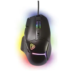 Onlan SO-25 SO-25 Pro-Gaming-Maus – ultraleicht – hintergrundbeleuchtet – programmierbar – bis zu 100 Hz (Kabelgebunden, Kabellos), Maus, Schwarz