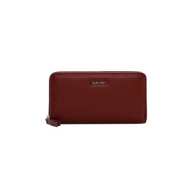 Geldbörse SURI FREY "Geldbörse SFY Tiffy", Herren, rot (rot 600), Obermaterial: 60% Polyurethan PU. 40% Polyester PES., Kleinlederwaren
