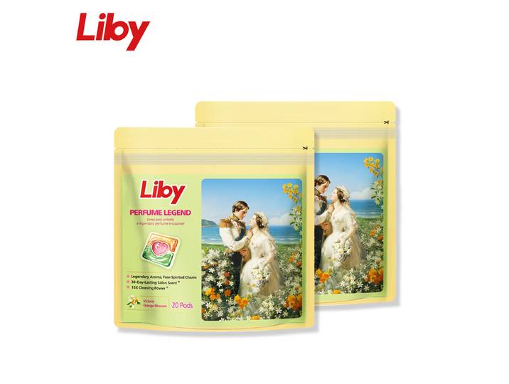 Liby Capsules de lessive Parfum légendaire (Orange) (40 capsules)