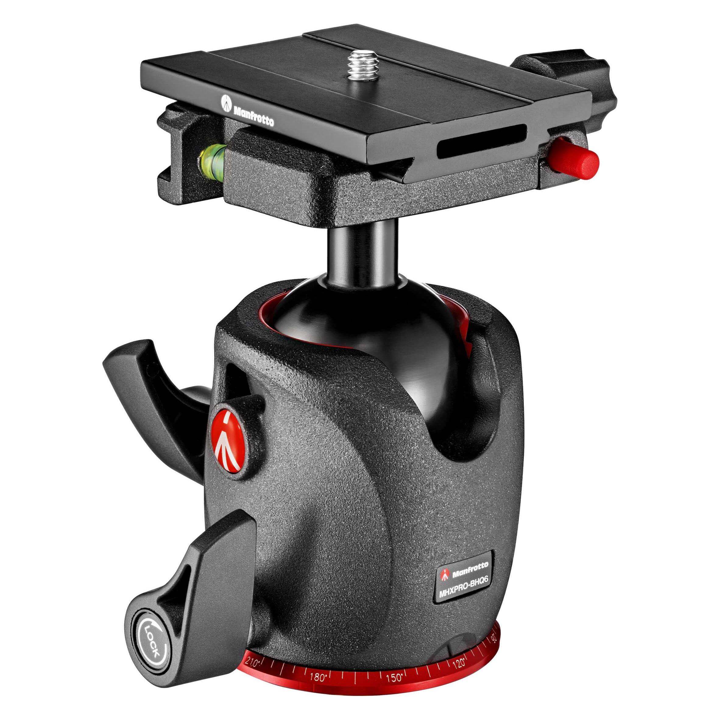 Manfrotto XPRO Kugelkopf mit Q6 Top Lock Schnellspannhalterung (Kugelkopf) (MHXPRO-BHQ6)