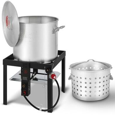 FEASTO 100QT Aluminum Boil Kit for Seafood Boiler and Steamer.