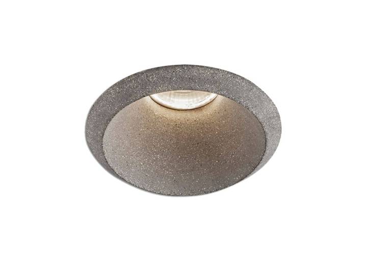 LEDS-C4 Play Raw Downlight Zement 927 17,7W 50° Raw, dimmbar, alu / grau / zink, für Wohn- / Esszimmer, Beton, Modern, Downlight