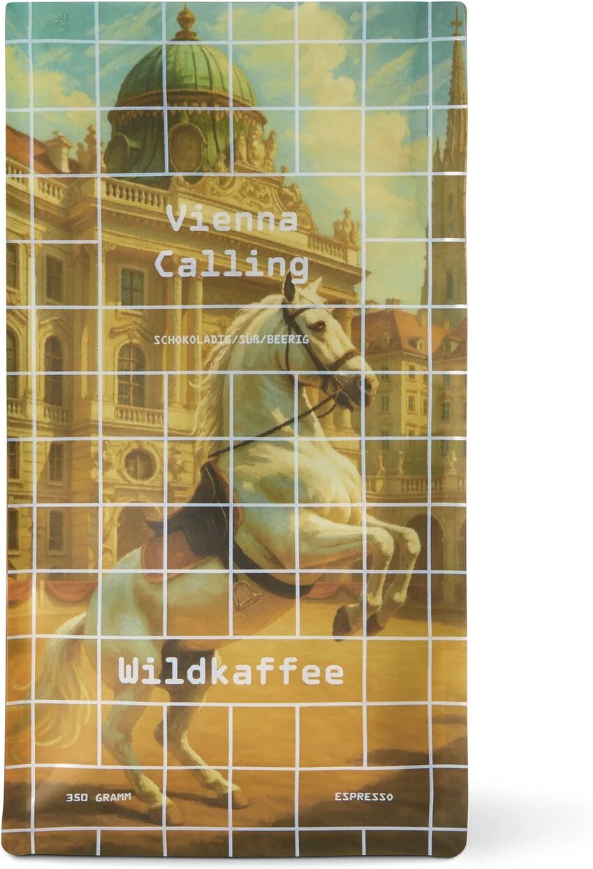 Wildkaffee - Vienna Calling Espresso - 350 g Ganze Bohne - Intensität: 4/6