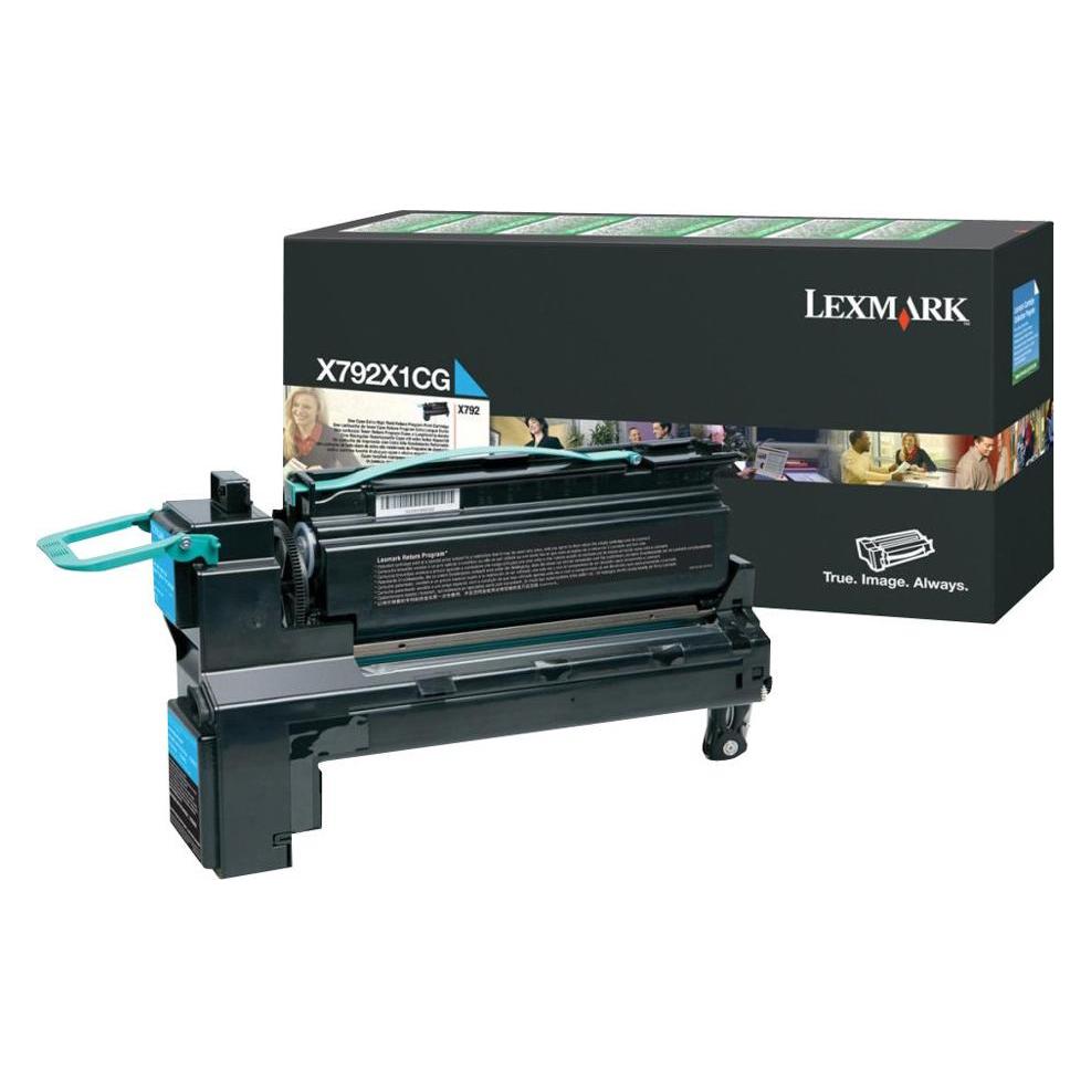 Lexmark Besonders hohe Ergiebigkeit - Cyan - original - Tonerpatrone LCCP - LRP (X792X1CG)