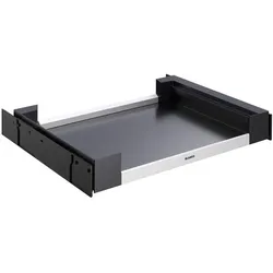 Blanco Flat Drawer 60 Frontauszug Kunststoff, Aluminium, Stahlblech schwarzgrau 60er Unterschran, Abfalleimer, Schwarz, Grau