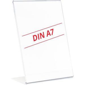 Böttcher-AG Tischaufsteller A7, aus Kunststoff, L-Form, einseitig