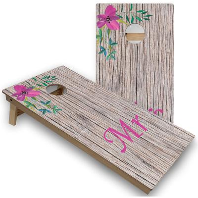 Skip's Garage Solid Wood Cornhole Boards - Mr & Mrs Design