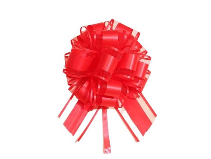 100 Stück weiße Hochzeitsschleifen fürs Auto Für Verpackung Hochzeitsauto-Dekoration, Geburtstagsparty-Zubehör, Stühle, DIY-Heimdekoration(Red)
