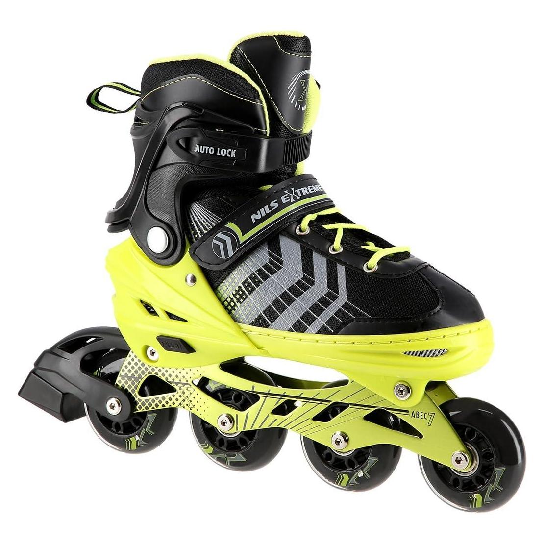 Nils NH18192 4IN1 Schwarz-Grün GRÖSSE M (34-38) INLINE-SKATES (34, 35, 36, 37, 38) (16-21-095)