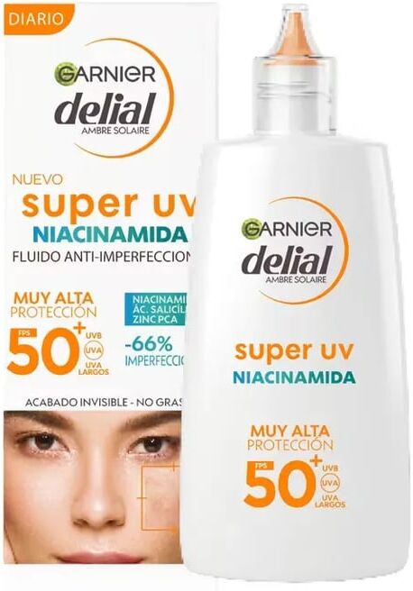 Garnier Delial Super UV Niacinamida Fluido Anti-imperfeições SPF50+ 40 ml