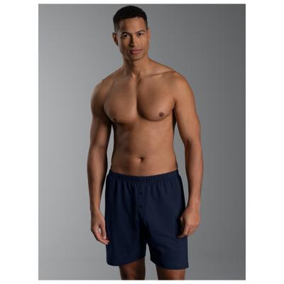 Boxershorts TRIGEMA "TRIGEMA Boxershorts aus Biobaumwolle", Herren, Gr. S, 1 Stk., blau (navy), 100% Baumwolle (Bio-Baumwolle kbA), Unterhosen