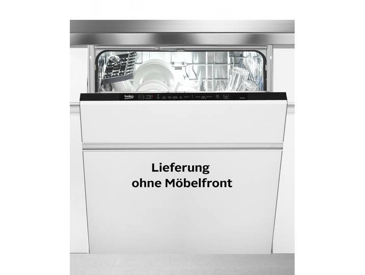 BEKO vollintegrierbarer Geschirrspüler BDIN16O30 7677301677 , Energieeffizienz: D, silber (weiß, neutral), B:59,8cm H:81,8cm T:55cm, Geschirrspüler, SelfDry – Automatische Türöffnung zum komfortablen Trocknen, vollintegrierbarer Geschirrspüler