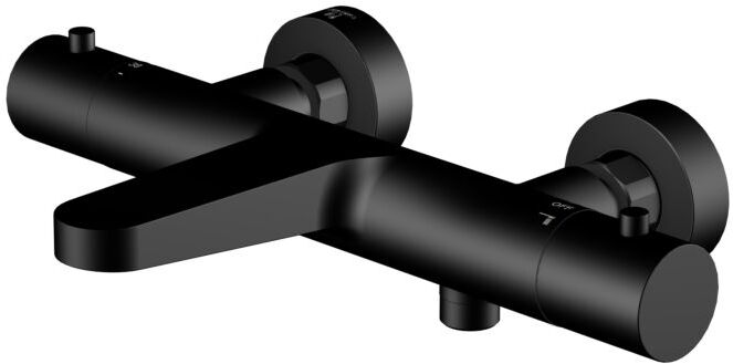 Steinberg Serie 390 Wannen-Thermostat 3903100S AP, 1/2", Ausladung 194mm, mit Umsteller, Matt Black