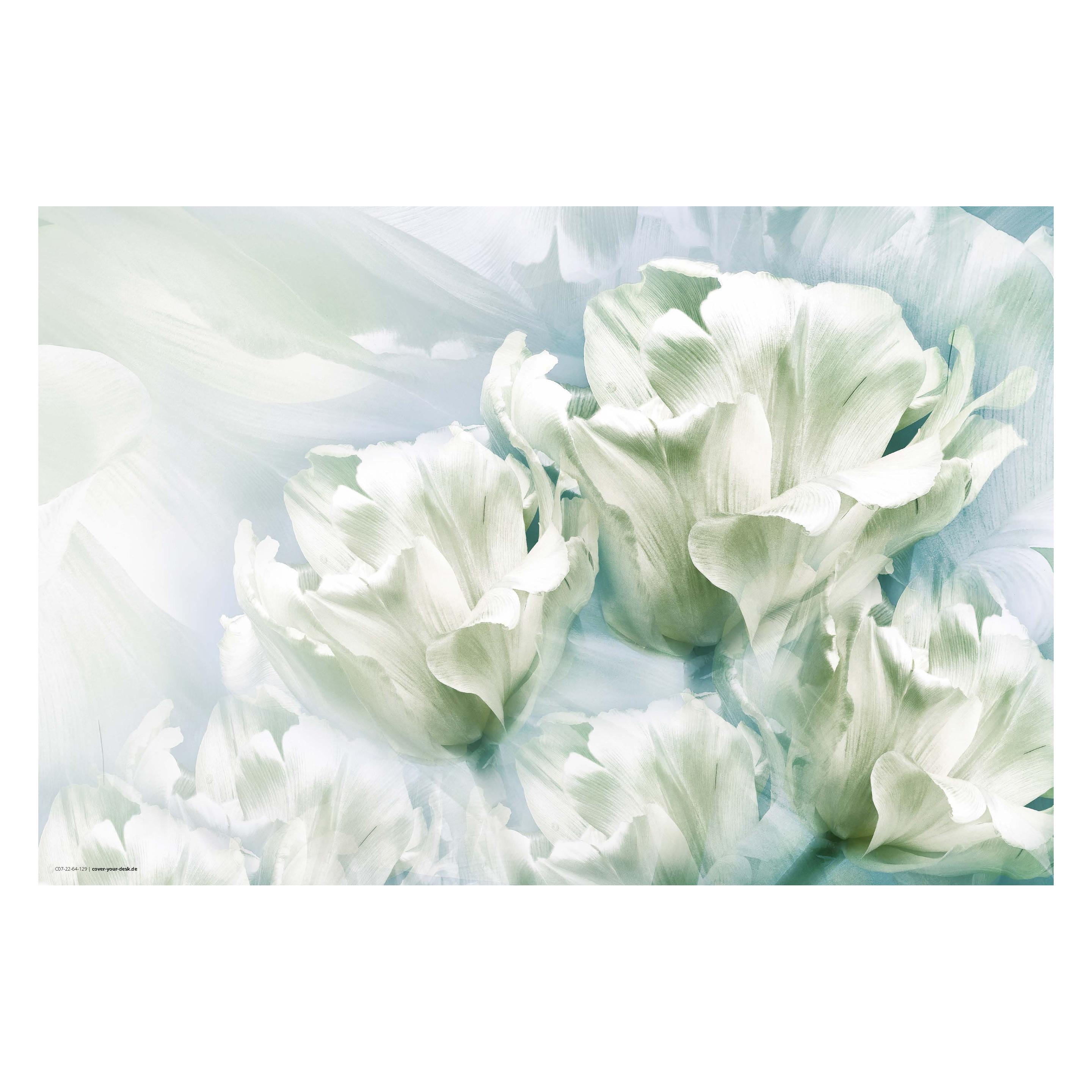 CoverYourDesk Schreibtischunterlage Romantische weisse Tulpen (21557502)