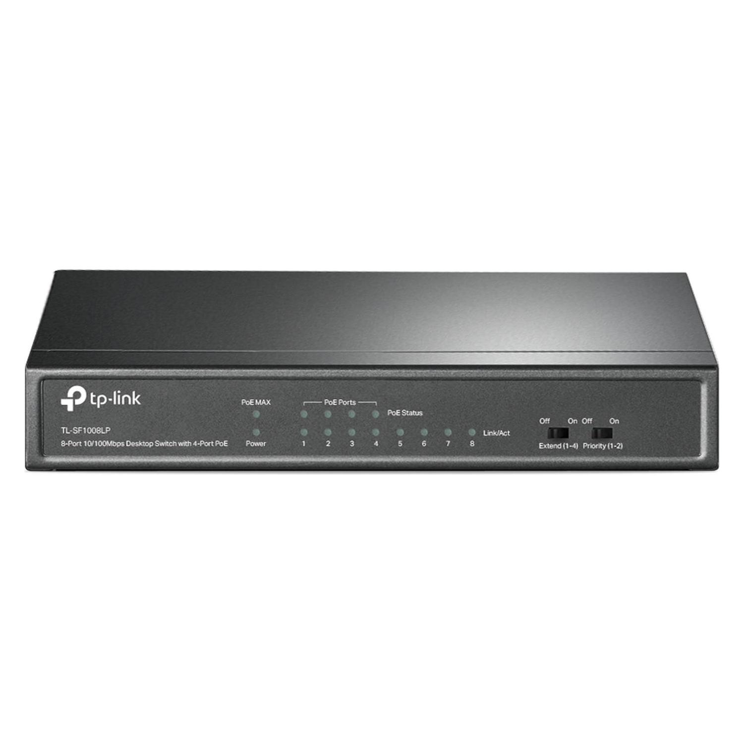 TP-Link Switch 8x GE TL-SF1008LP davon 4PoE+ (8 Ports) (TL-SF1008LP)