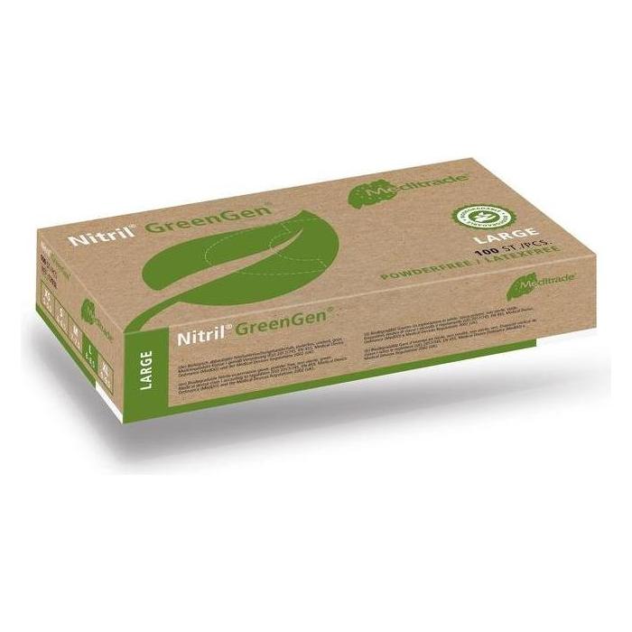 Meditrade unisex Einmalhandschuhe Nitril GreenGen grün Grösse S 100 St. (S) (1293S)