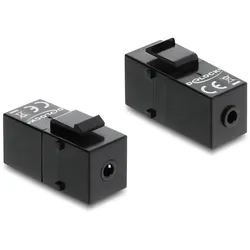 DELOCK Klinkenbuchse 3,5mm 4Pin > Klinkenbu 3,5mm 4Pin schw