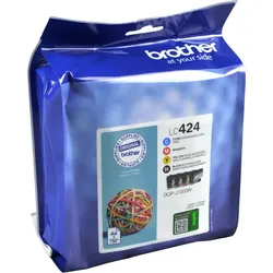 4 Brother Tinten LC-424VAL Multipack KCMY