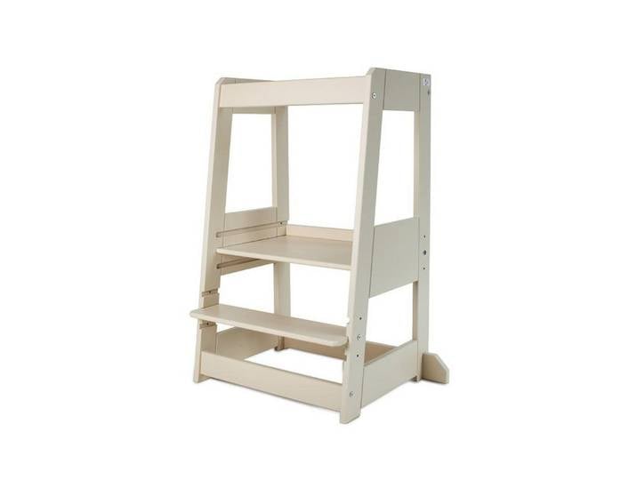 tiSsi® Kinderstuhl Geschwister / Zwillings Lernturm FELIX mitwachsend Buche massiv NATUR, Massivholz