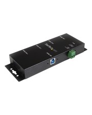StarTech.com 4 Port Industrial USB 3.0 Hub Mountable Rugged 4 x SuperSpeed Desktop Gleichstrom (ST4300USBM)