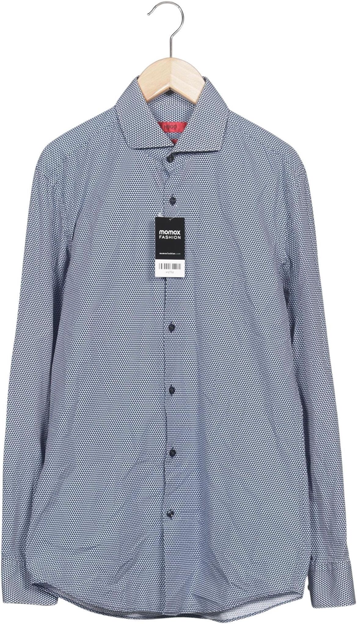 Hugo by Hugo Boss Herren Hemd, Hellblau, Gr. 38, Baumwolle - Second Hand