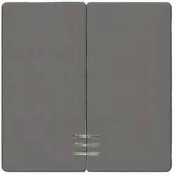 Siemens Schalterprogramm 2fach Abdeckung Wippe Delta Carbon 5TG6224 1 St.