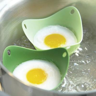 Silicone Egg Poacher Pods Non Stick Reusable Egg Poaching Cups For Perfect Breakfasts red 4pcs