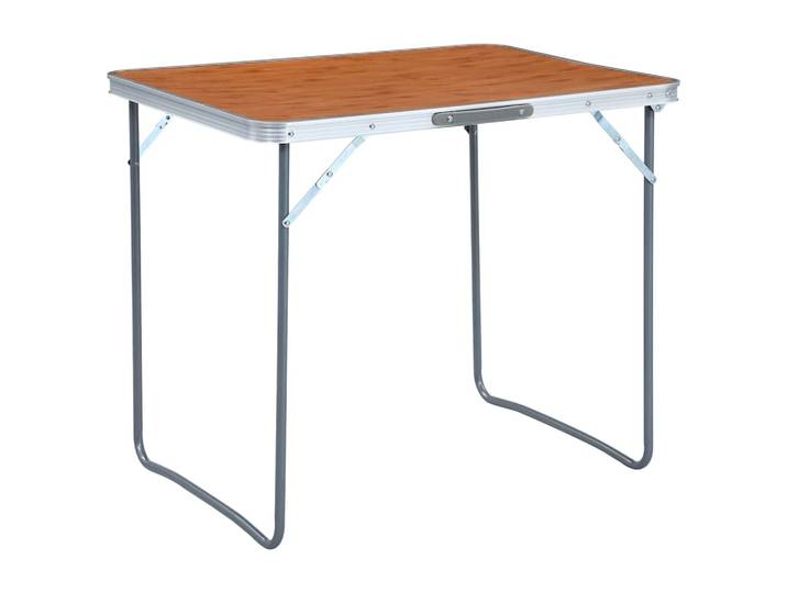 vidaXL Klappbarer Campingtisch mit Metallrahmen 80 x 60 cm